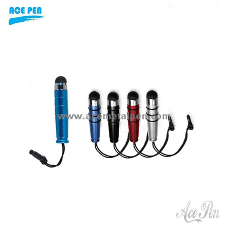 2012 new for tablet pc touch portable mini bullet-stylus touch pen earphone plug