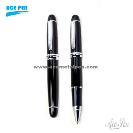 Black Lacquer Roller Ball Pen
