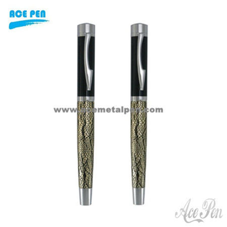 Quality PU Leather Twist Metal Pen