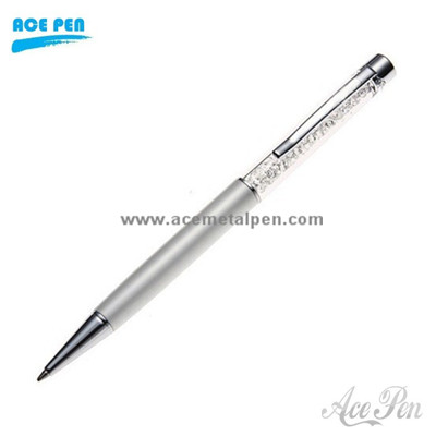 Metal Ball Pen with Czech Crystal