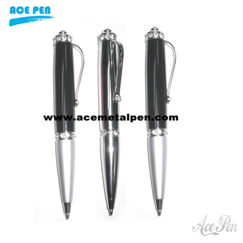 High Quality Mini Metal Ball Pen with crystal