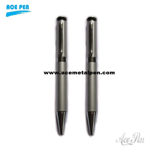 Twist action metal ball pens
