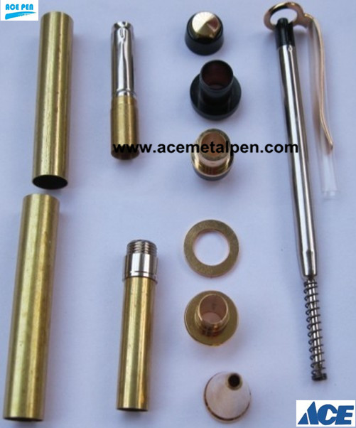 Cigar Pen Kits-Gold/Trivalent Chrome/Gunmetal/premium finishes like Titanium Gold, Black Titanium and Rhodium/Platinum