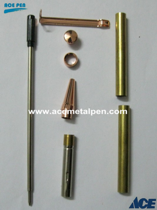 7mm Slimline Pen Kit in Copper plating