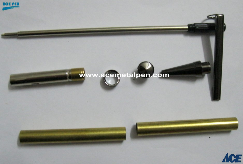 7mm  hot selling slimline pen kits in gun metal finish