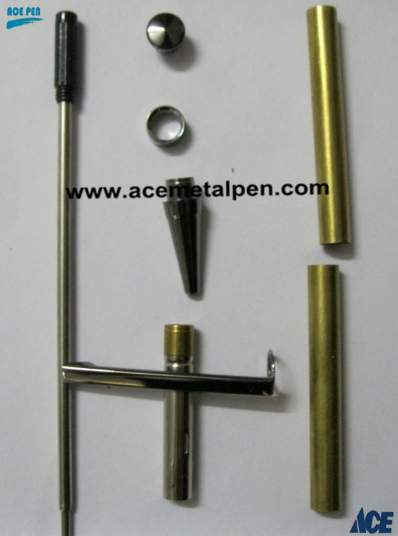 Slimline Pen Kits in Black Titanium finish