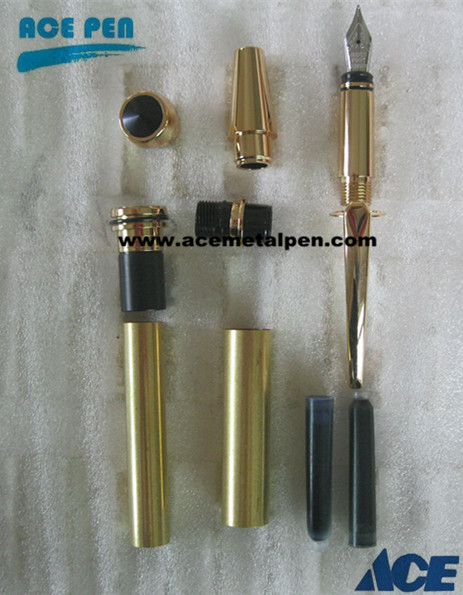 JR gent fountain Pen Kits in Chrome and black chrome