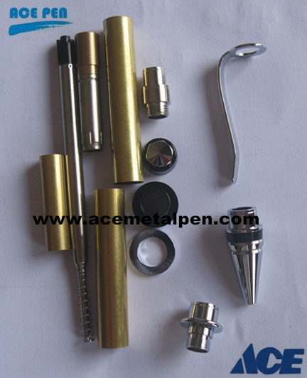 Cigar Pen Kits in Chrome& Black Titanium(PD)