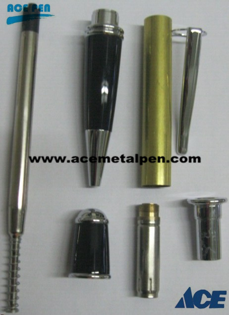 Gatsby Pen Kits in Chrome/Black Chrome