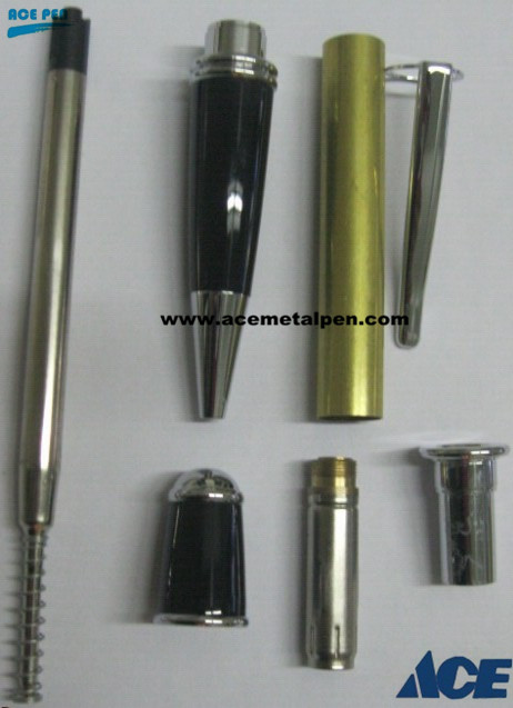 Gatsby Pen Kits in Chrome/Black Chrome