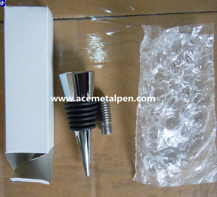 Bottle Stopper in Chrome
