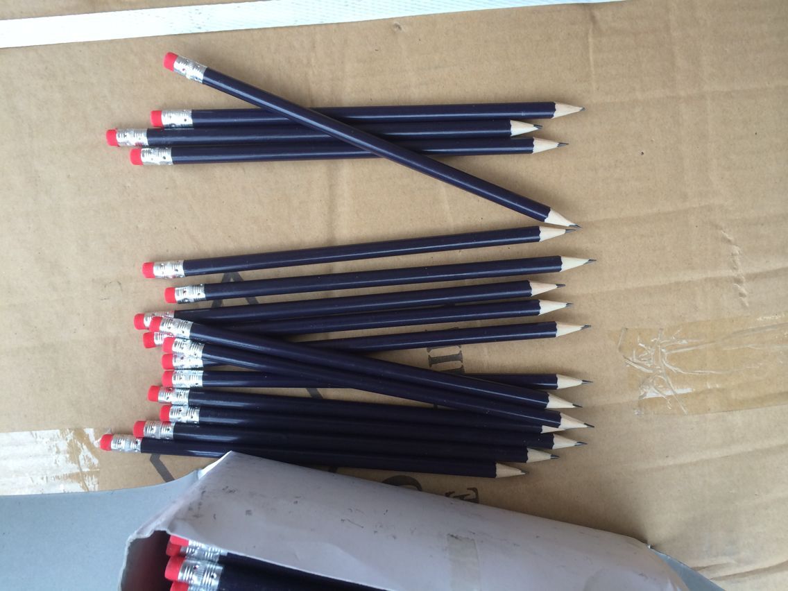 Black wood promotion pencils
