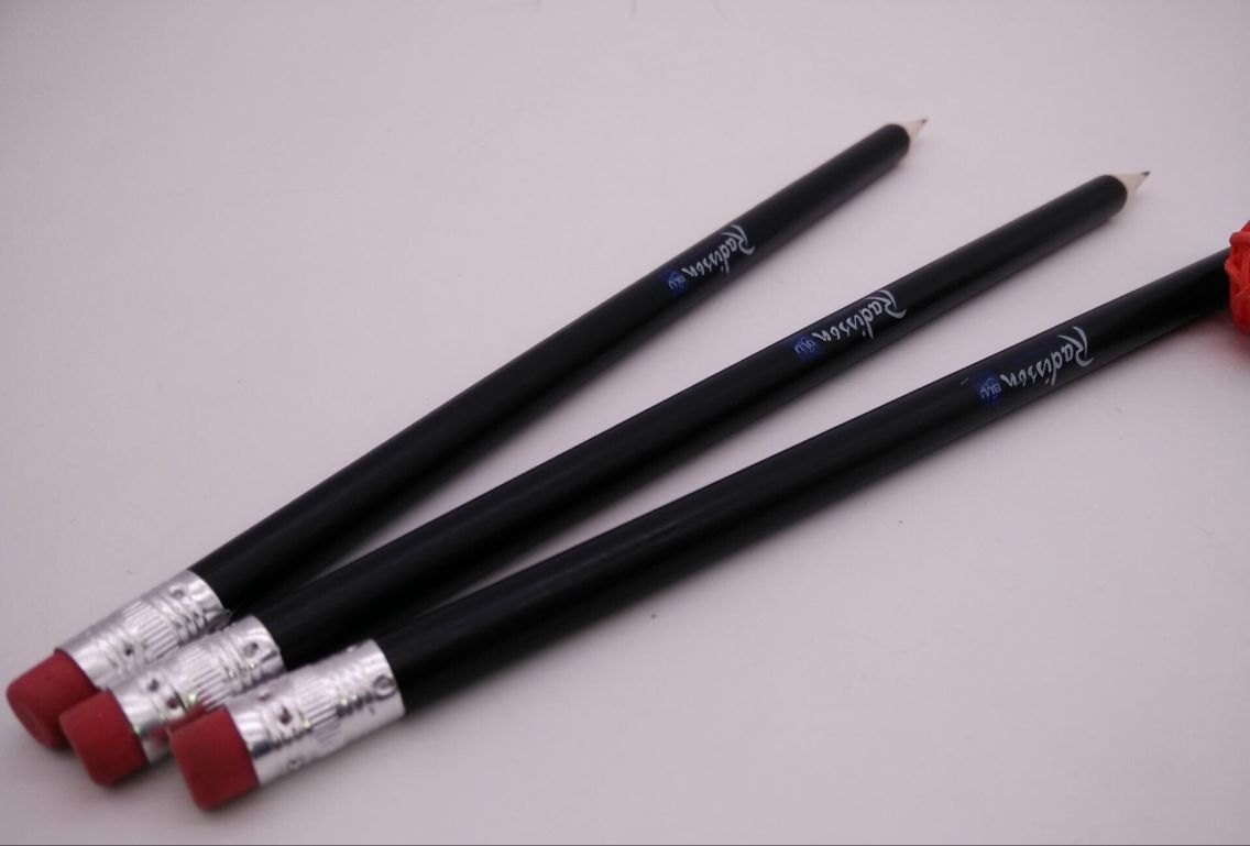 Black wood promotion pencils