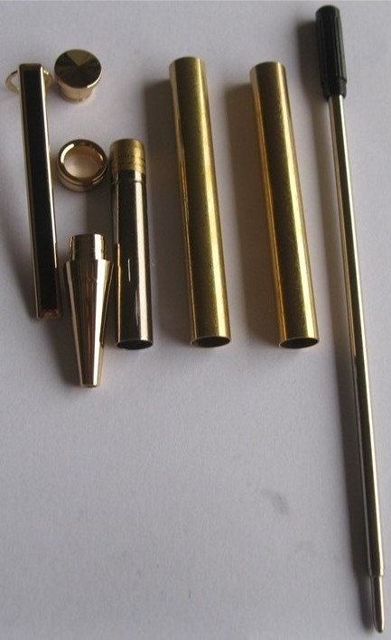 7mm Slimline Pen Kit - 24kt Gold Plating