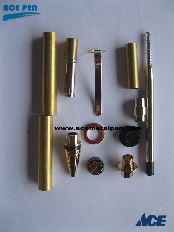 Cigar Pen Kits-Gold/Trivalent Chrome/Gunmetal/premium finishes like Titanium Gold, Black Titanium and Rhodium/Platinum